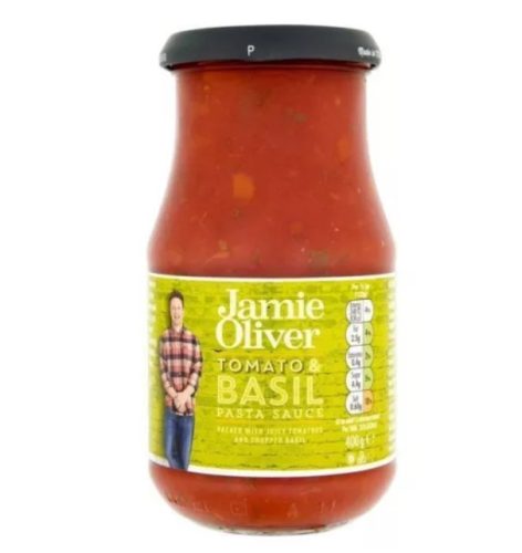 Jamie Oliver tésztaszósz paradicsom és bazsalikom ízesítésű 400g