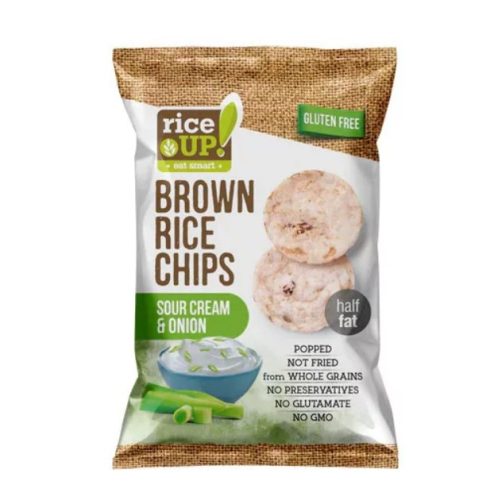 Rice up barna rizs chips hagymás-tejfölös 60g