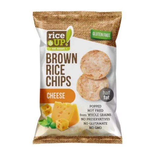 Rice up barna rizs chips sajtos 60g