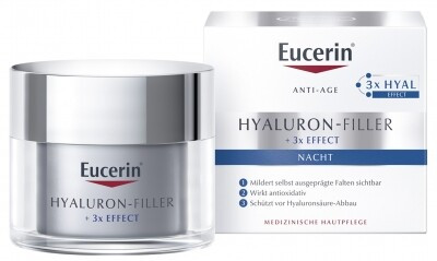 Eucerin Hyaluron-Filler ráncfeltöltő éjszakai arckrém 50ml