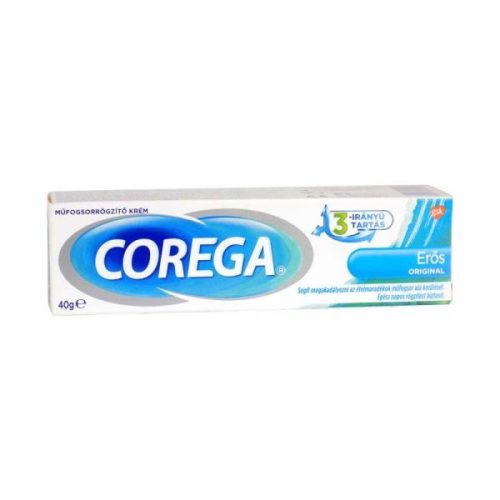 Corega erős mentolos műfogsorrögzítő krém 40g