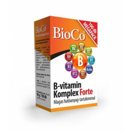 Bioco B-vitamin komplex Forte tabletta 100x