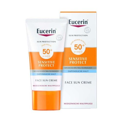 Eucerin Sun Sensitive Protect napozó krém arcra SPF50+ 50ml