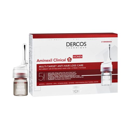 Vichy Dercos Aminexil Clinical 5 Hajhullás elleni ampulla nőknek 21x