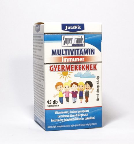 Jutavit Multivitamin Immuner gyermekeknek rágótabletta 45x