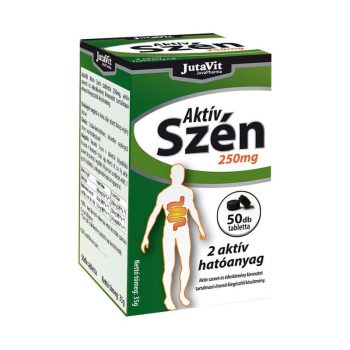 Jutavit Aktív szén 250mg tabletta 50x