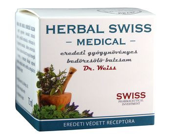 Herbal Swiss Medical gyógynövényes mellkas bedörzsölő balzsam 75ml