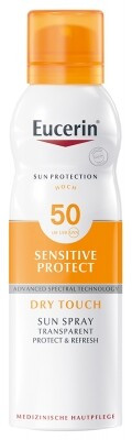 Eucerin Sun Sensitive Protect Dry Touch szintelen napozó spray aerosol SPF50 200ml