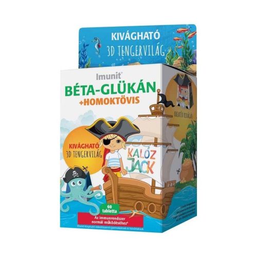Imunit Kalóz Jack béta-glükán + homoktövis tabletta 60x