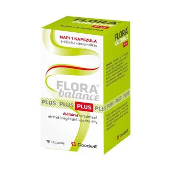   Florabalance Plus élőflórát tartalmazó étrend-kiegészítő kapszula 15x