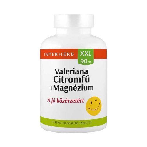 Interherb XXL Valeriana Citromfű Magnézium tabletta 90x
