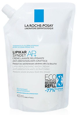 La Roche-Posay Lipikar Syndet AP+ krémtusfürdő utántöltő 400ml