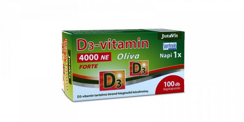 Jutavit D3-vitamin 4000NE Forte Oliva lágykapszula 100x
