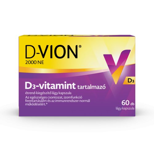 D-Vion D3-vitamin 2000NE lágy kapszula 60x