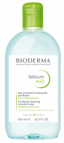 Bioderma Sebium H2O arc- és sminklemosó micellás víz 500ml