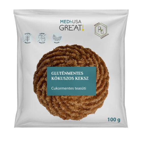 Medhusa Great Gluténmentes kókuszos keksz 100g