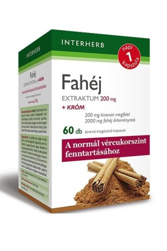 Interherb Napi 1 Fahéj extraktum +króm kapszula 60x