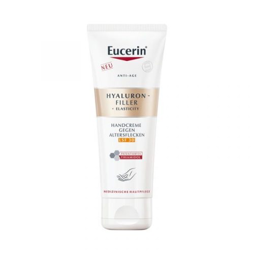 Eucerin Hyaluron-Filler + Elasticity pigmentfolt halványító & bőrfiatalító kézkrém SPF30 75ml