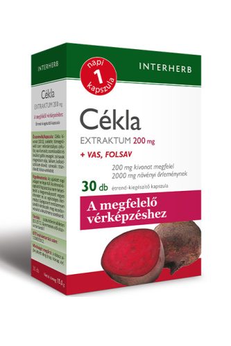Interherb Napi 1 Cékla extraktum +vas folsav kapszula 30x