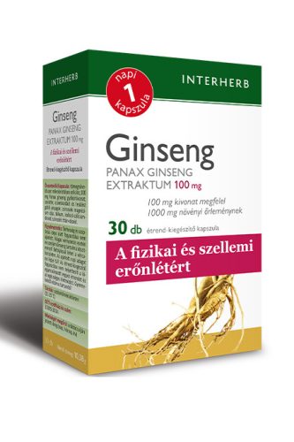 Interherb Napi 1 Ginseng panax extraktum kapszula 30x