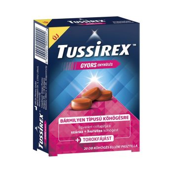 Tussirex köhögés elleni pasztilla 20x