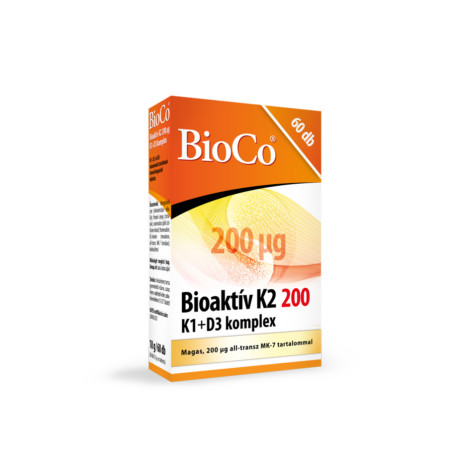 Bioco Bioaktív K2-vitamin 200mcg K1+D3 komplex 60x