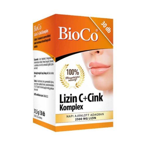 Bioco Lizin C+Cink komplex tabletta 30x
