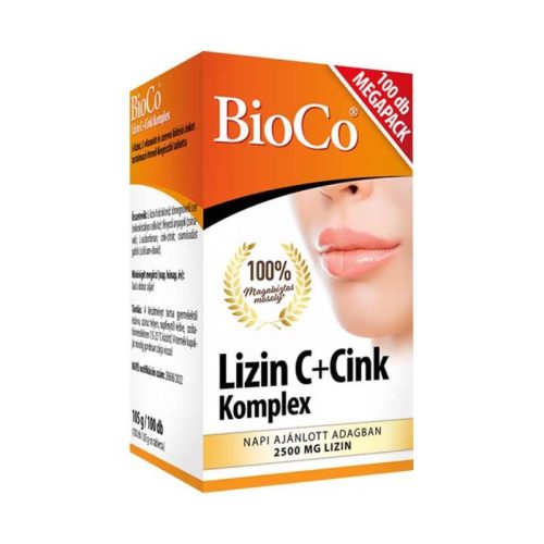 Bioco Lizin C-vitamin + Cink komplex tabletta 100x