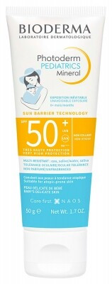 Bioderma Photoderm Pediatrics Mineral ásványi fényvédő babáknak SPF50+ 50g