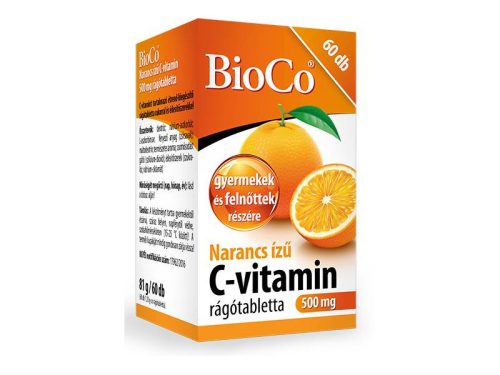 Bioco C-vitamin 500mg rágótabletta naracs ízű 60x