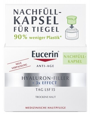 Eucerin Hyaluron-Filler ráncfeltöltő nappali arckrém öko-utántöltő 50ml