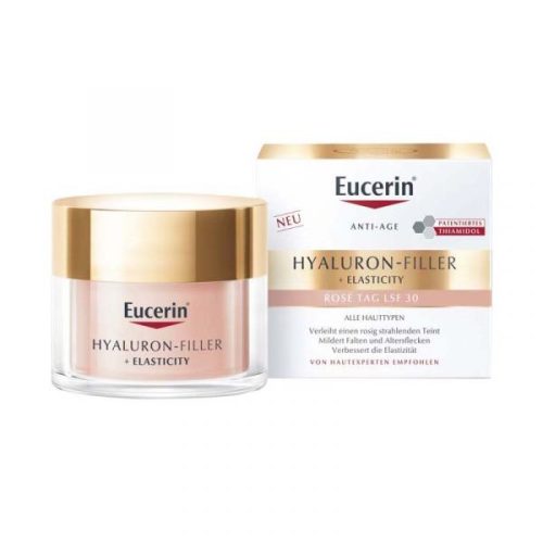 Eucerin Hyaluron-Filler + Elasticity bőrtömörséget regeneráló nappali arckrém Rose SPF30 50ml