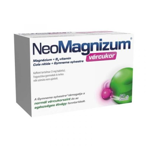 Neomagnizum vércukor étrend-kiegészítő tabletta 50x