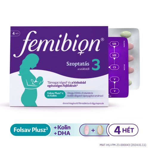 Femibion 3 Szoptatás filmtabletta + kapszula 28+28 (2024)