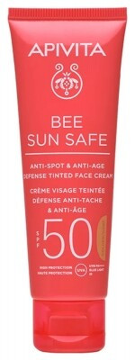 Apivita Bee Sun Safe fényvédő arckrém szinezett SPF50 50ml