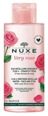Nuxe Very Rose 3 az 1-ben nyugtató micellás víz 750ml