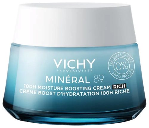 Vichy Mineral 89 hidratáló arckrém 100H gazdag állag illatmentes 50ml